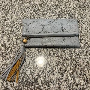 Francesca Light Blue Clutch